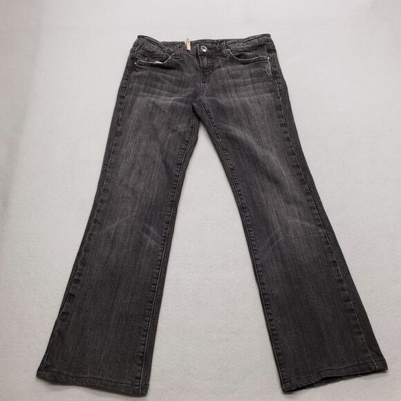 Vigoss Casual Zip Button Denim Dark Wash Jeans Womens Size 7 Black - Picture 2 of 8